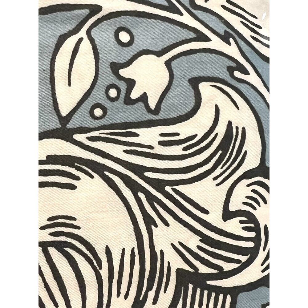 William MORRIS & CO. KING Duvet Cover Set Blue White Reversible 100% COTTON NWT - Picture 4 of 15